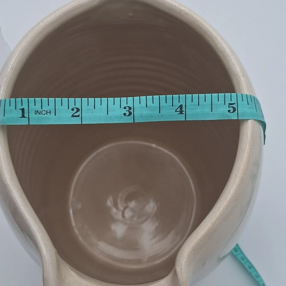 Storie & Son Pottery Vintgage Pitcher Hand Painted Ceramic Pitcher Collectible
